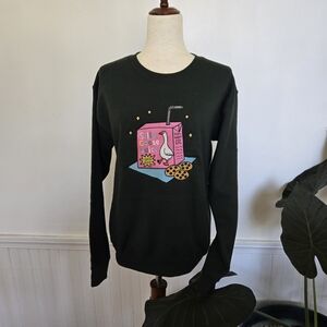 Embroidered Silly Goose , Juice Box Women Green Sweater Size S